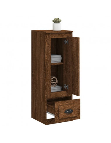 Credenza Rovere Marrone 36x35,5x103,5 cm in Legno Multistrato