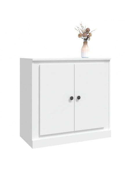 Credenza Bianca 70x35,5x67,5 cm in Legno Multistrato