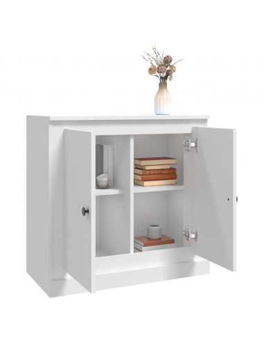 Credenza Bianca 70x35,5x67,5 cm in Legno Multistrato