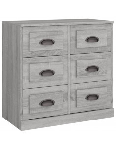 Credenza Grigio Sonoma 70x35,5x67,5 cm in Legno Multistrato 2