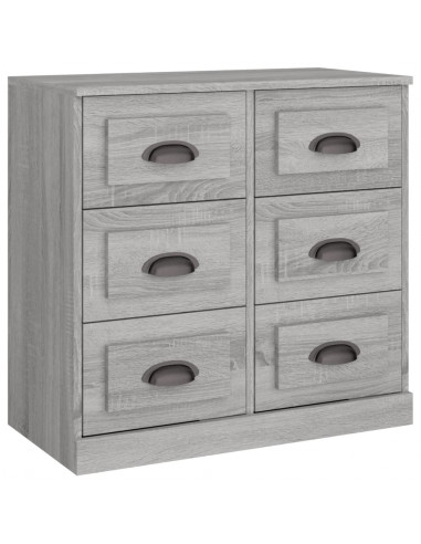 Credenza Grigio Sonoma 70x35,5x67,5 cm in Legno Multistrato