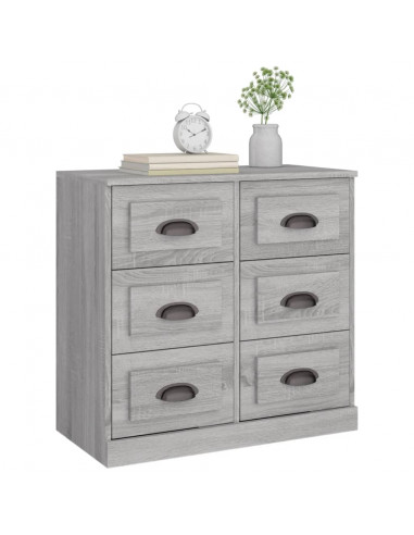 Credenza Grigio Sonoma 70x35,5x67,5 cm in Legno Multistrato