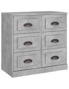 Credenza Grigio Cemento 70x35,5x67,5 cm in Legno Multistrato 2