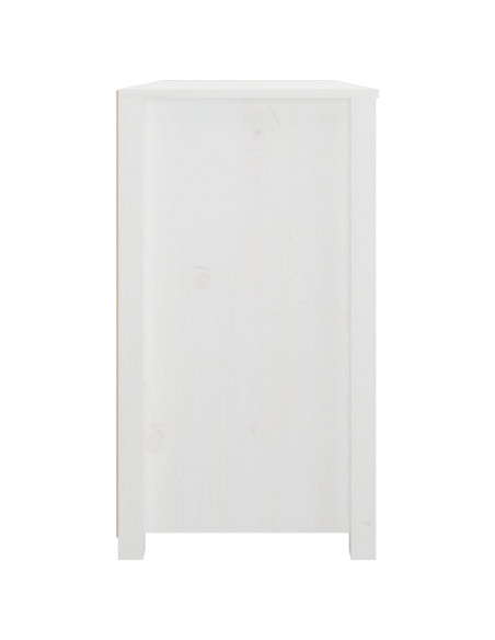 Armadietto Miele Bianca 100x40x72 cm in Legno Massello di Pino