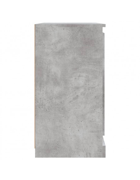 Credenza Grigio Cemento 70x35,5x67,5 cm in Legno Multistrato
