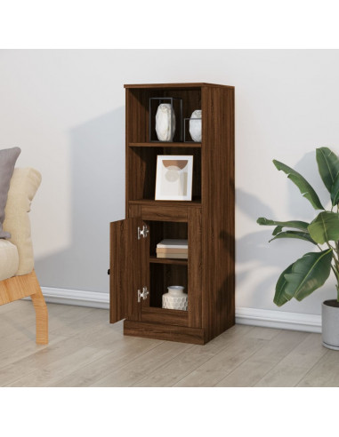 Credenza Rovere Marrone 36x35,5x103,5 cm in Legno Multistrato