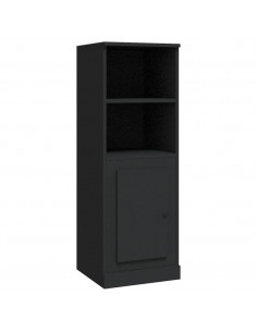 Credenza Nera 36x35,5x103,5 cm in Legno Multistrato 2