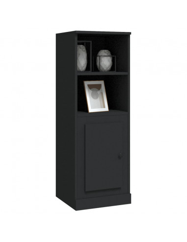 Credenza Nera 36x35,5x103,5 cm in Legno Multistrato