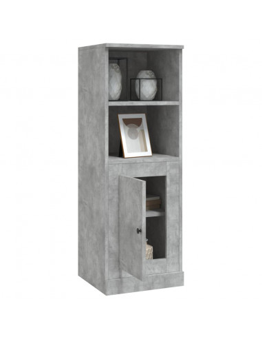 Credenza Grigio Cemento 36x35,5x103,5 cm in Legno Multistrato