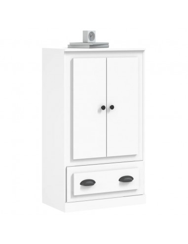 Credenza Bianca 60x35,5x103,5 cm in Legno Multistrato