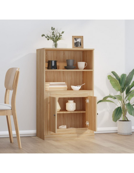 Credenza Rovere Sonoma 60x35,5x103,5 cm in Legno Multistrato