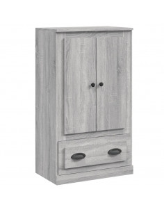Credenza Grigio Sonoma 60x35,5x103,5 cm in Legno Multistrato 2