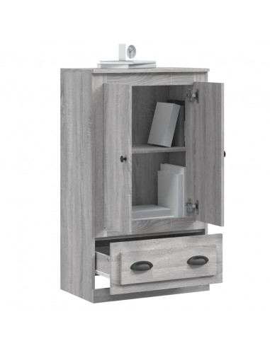 Credenza Grigio Sonoma 60x35,5x103,5 cm in Legno Multistrato
