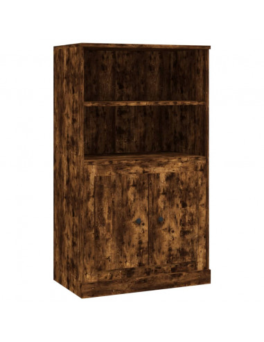 Credenza Rovere Fumo 60x35,5x103,5 cm in Legno Multistrato