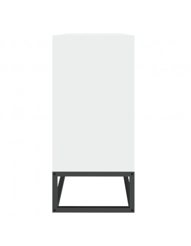 Credenza Bianca 105x30x65 cm in Legno Multistrato