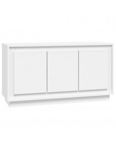 Credenza Bianca 102x35x55 cm in Legno Multistrato 2