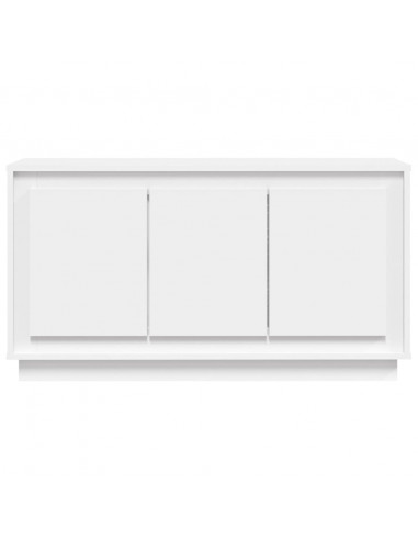 Credenza Bianca 102x35x55 cm in Legno Multistrato