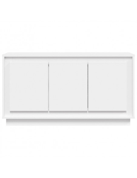 Credenza Bianca 102x35x55 cm in Legno Multistrato