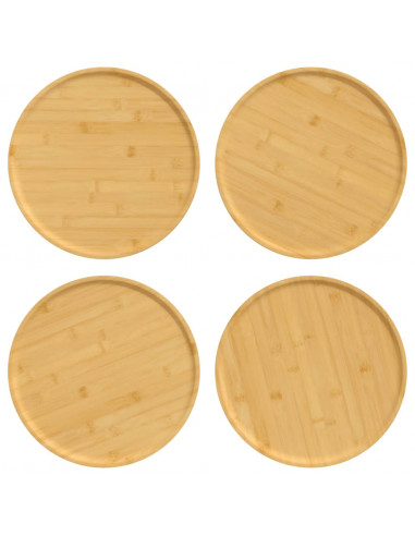 Piatti per Pizza 4 pz Ø32x1,5 cm in Bambù