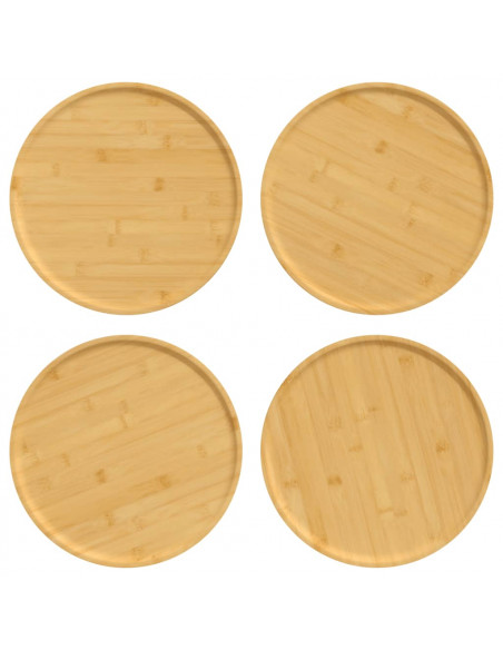 Piatti per Pizza 4 pz Ø32x1,5 cm in Bambù