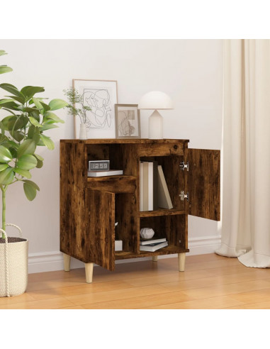 Credenza Rovere Fumo 60x35x70 cm in Legno Multistrato