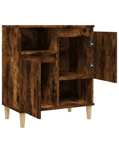 Credenza Rovere Fumo 60x35x70 cm in Legno Multistrato