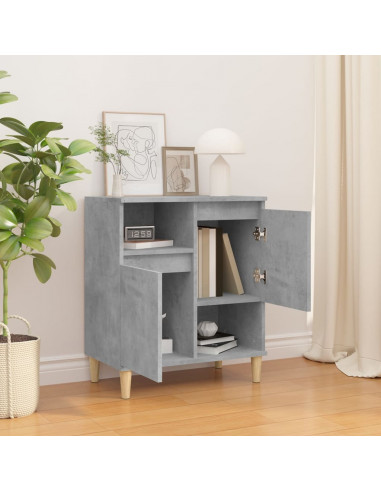Credenza Grigio Cemento 60x35x70 cm in Legno Multistrato