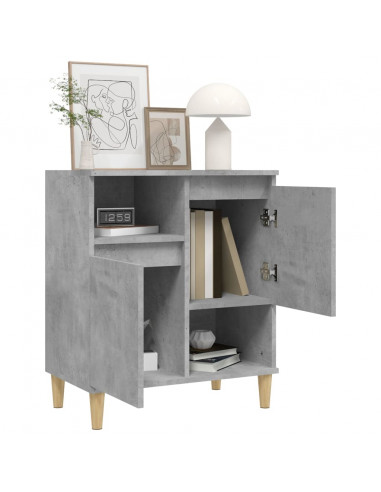 Credenza Grigio Cemento 60x35x70 cm in Legno Multistrato