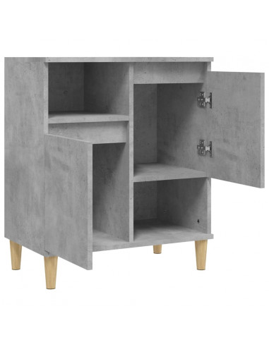 Credenza Grigio Cemento 60x35x70 cm in Legno Multistrato