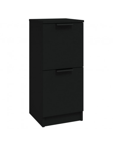 Credenza Nera 30x30x70 cm in Legno Multistrato