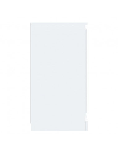 Credenza Bianca 37,5x35,5x67,5 cm in Legno Multistrato