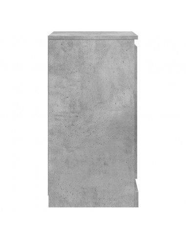 Credenza Grigio Cemento 37,5x35,5x67,5 cm in Legno Multistrato