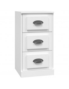 Credenza Bianca 36x35,5x67,5 cm in Legno Multistrato 2