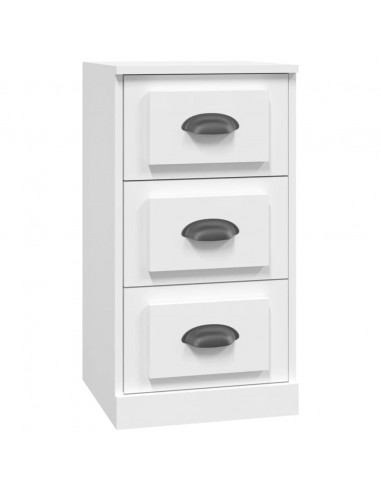 Credenza Bianca 36x35,5x67,5 cm in Legno Multistrato