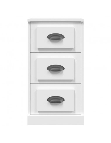 Credenza Bianca 36x35,5x67,5 cm in Legno Multistrato