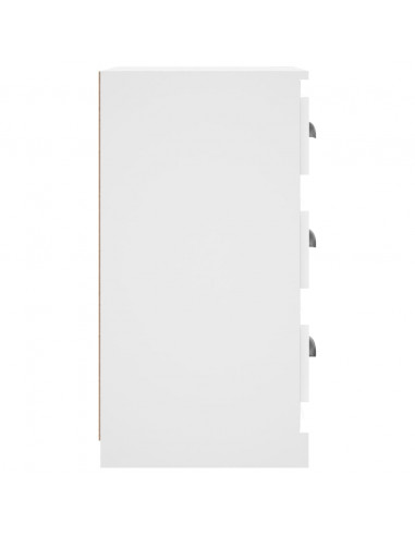 Credenza Bianca 36x35,5x67,5 cm in Legno Multistrato