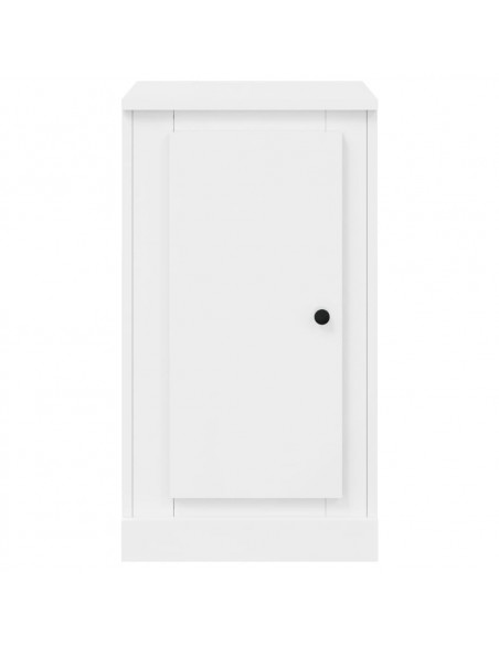 Credenza Bianco Lucido 37,5x35,5x67,5 cm in Legno Multistrato