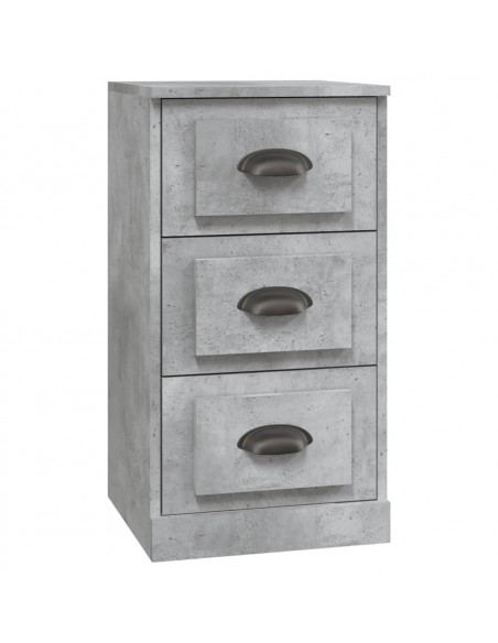 Credenza Grigio Cemento 36x35,5x67,5 cm in Legno Multistrato