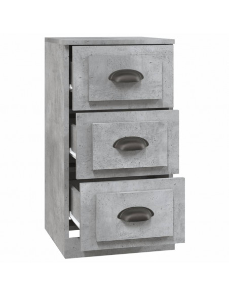 Credenza Grigio Cemento 36x35,5x67,5 cm in Legno Multistrato