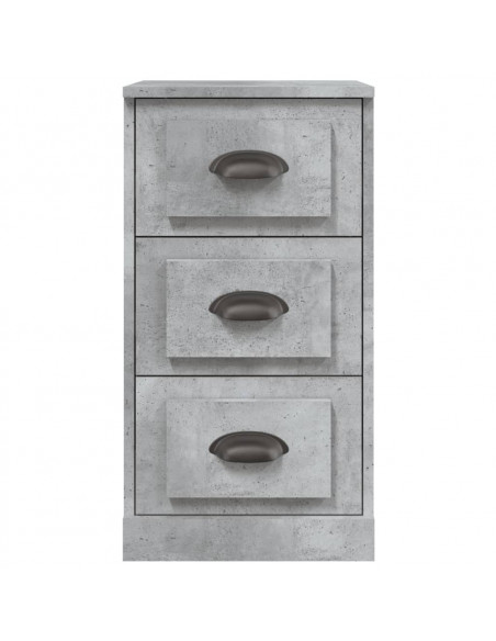 Credenza Grigio Cemento 36x35,5x67,5 cm in Legno Multistrato