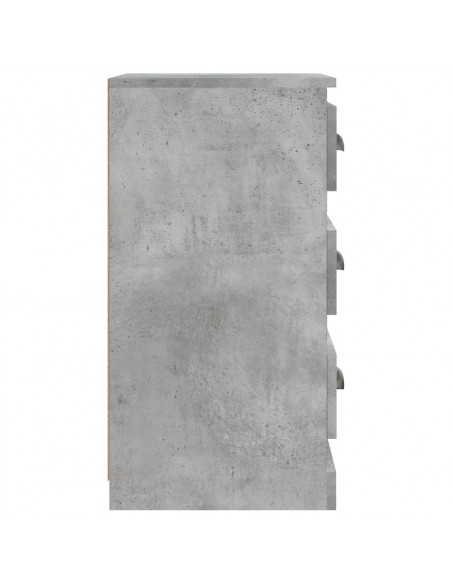 Credenza Grigio Cemento 36x35,5x67,5 cm in Legno Multistrato