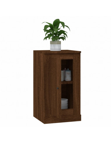 Credenze 2pz Rovere Marrone 37,5x35,5x67,5 cm Legno Multistrato