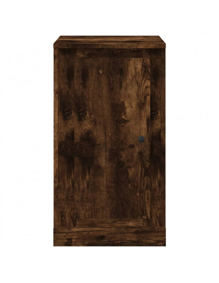 Credenza Rovere Fumo 37,5x35,5x67,5 cm in Legno Multistrato