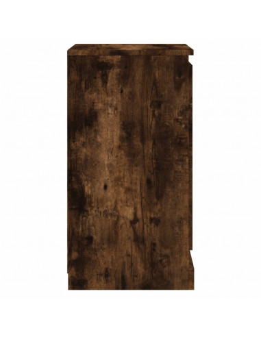 Credenza Rovere Fumo 37,5x35,5x67,5 cm in Legno Multistrato