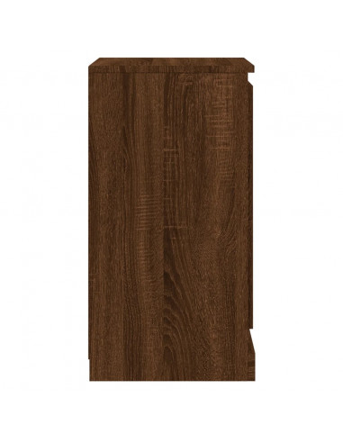 Credenza Rovere Marrone 37,5x35,5x67,5 cm in Legno Multistrato