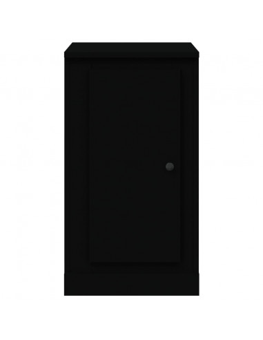 Credenza Nera 37,5x35,5x67,5 cm in Legno Multistrato