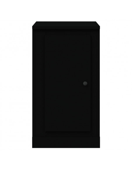 Credenza Nera 37,5x35,5x67,5 cm in Legno Multistrato