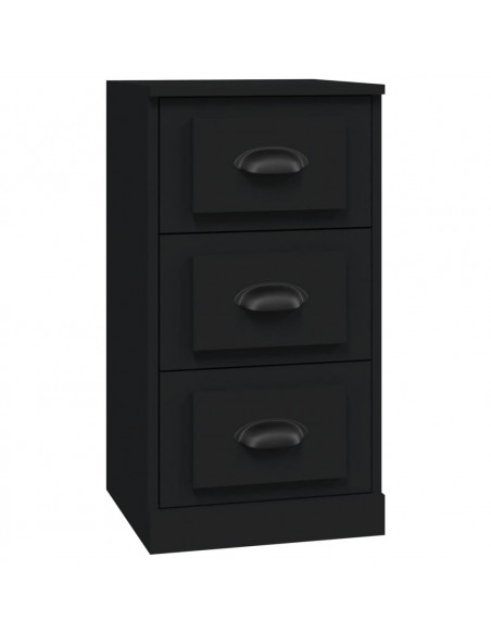 Credenza Nera 36x35,5x67,5 cm in Legno Multistrato