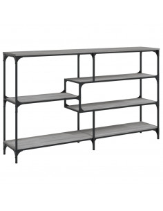 Tavolo Consolle Grigio Sonoma 160x32x95 cm in Legno Multistrato 2