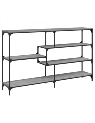 Tavolo Consolle Grigio Sonoma 160x32x95 cm in Legno Multistrato